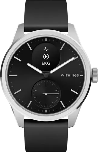 Withings ScanWatch 2 - Smartwatch Schwarz 42mm mit EKG, Pulsmessung und Gesundheitsmonitoring für aktives Leben