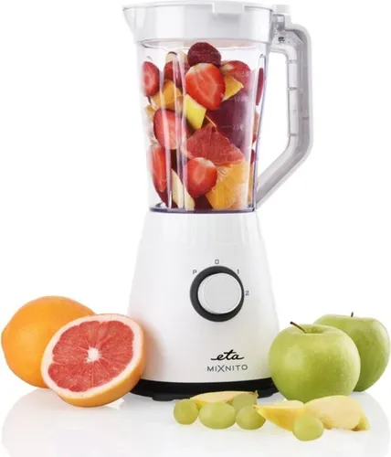 ETA Standmixer Mixnito I 600 W - Sicher und vielseitig für Ihre Küche - Mixer mit 1,5 Liter BPA-freiem Behälter, 2 Geschwindigkeiten und Pulsfunktion. Ideal für Smoothies, Saucen und Suppen. Sicherheitssystem verhindert ungewolltes Starten.