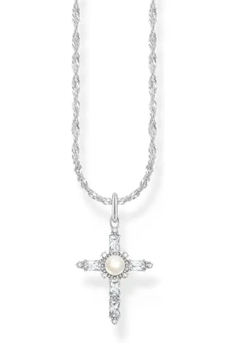 THOMAS SABO Kette Cross Romance mit Süßwasserzuchtperle von THOMAS SABO