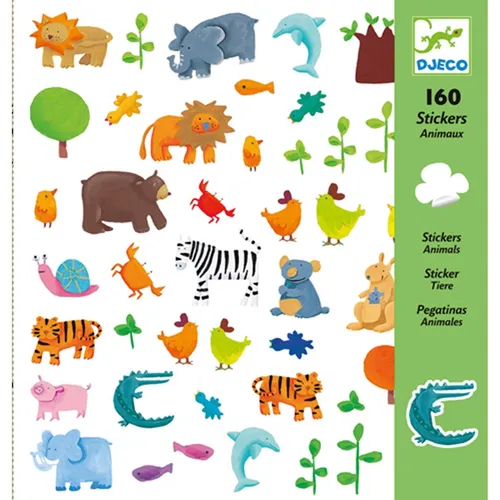 Djeco Sticker Tiere (160 Sticker) (3070900088412)
