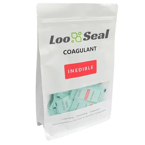 LooSeal Campingtoilette LooSeal® Super-Absorber Pack (30 Stück) - Toiletten Zubehör mit 30 Super-Absorbern, die bis zu 400 ml Flüssigkeit aufnehmen und aus Bio-Kunststoff bestehen. Sicherer Geruchs- und Feuchtigkeitsschutz für Camping und Outdoor.