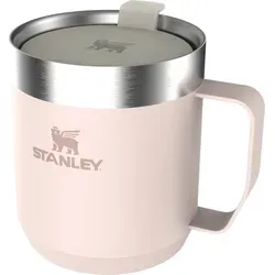 Stanley Camp Mug rose quartz 350 ml - Thermobehälter mit doppelwandiger Vakuum-Isolierung, hält Getränke 1,5 Stunden heiß und 3 Stunden kalt – ideal für unterwegs!