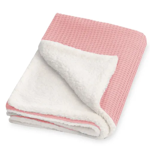 Julius Zöllner Winterdecke Waffelpiqué 70x100 Blush in pink von Julius Zöllner