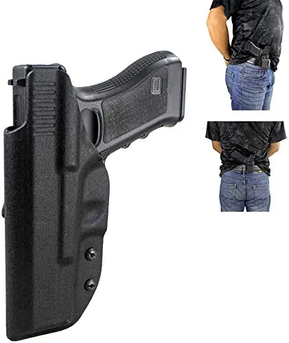 Gexgune Jagd G1ock Holster verdeckt tragen Kydex im Bund Holster für G17 G22 G31 rechte Hand verwenden