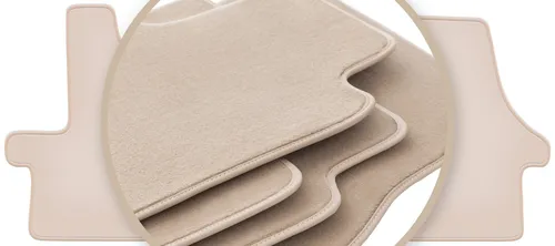 PREMIUM Beige Fußmatten für Fiat Ducato III Kastenwagen 2006-2014