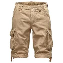 Amaci&Sons Cargoshorts CRYSTAL Herren Bermuda Shorts beige W34 - Bequeme Herren Bermuda Shorts im Regular Fit, aus 100% Baumwolle, pflegeleicht und ideal für den Alltag. Mit praktischen Cargo-Taschen und seitlichen Eingrifftaschen für zusätzlichen Stauraum.
