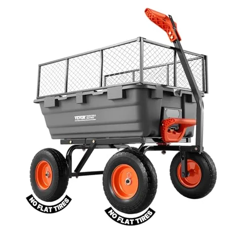 VEVOR Gartenwagen mit Kippfunktion 544 kg in grau von Vevor