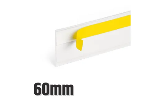 DQ-PP Fensterleiste mit Lippe – 25m, 60mm Breite, Weiß - Hochwertige selbstklebende PVC Fensterleiste mit Gummilippe. Flexibel und witterungsbeständig, ideal zur Fugenabdeckung bei der Montage von Kunststofffenstern.