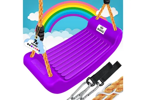 KIDIZ Einzelschaukel - Ergonomische Kinderschaukel mit Zubehör - Einzelschaukeln: KIDIZ Kinderschaukel bietet ergonomischen Komfort, höhenverstellbar und bis 100kg belastbar für sicheren Schaukelspaß im Garten oder Kinderzimmer.