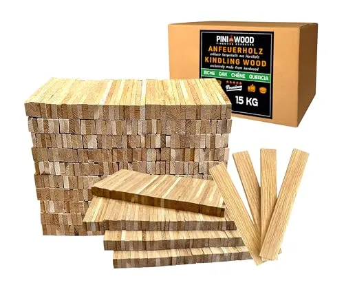 PINI Brennholz Anzünder aus Eichenholz 15 kg