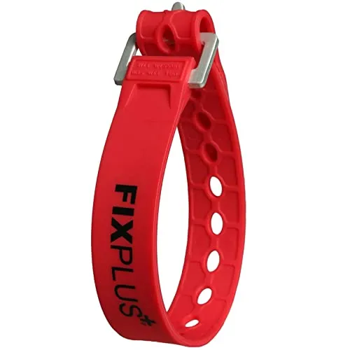 FIXPLUS CINGHIETTE Lung. 23 cm Rosse CONF. 2 PZ.