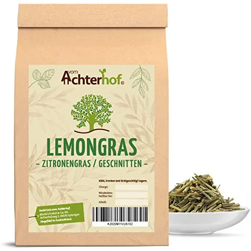 Zitronengras 100g | Zitronengras getrocknet und geschnitten | ideal zur Verwendung in der Zubereitung von Tee | feiner zitronenartiger Geschmack | vom Achterhof