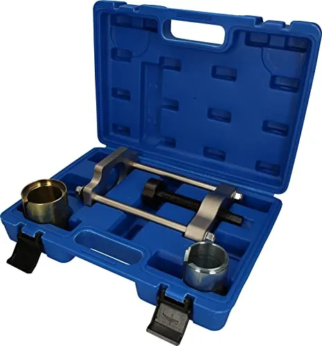 Brilliant Tools Hinterachs-Längslenkerbuchsen-Werkzeug-Satz BT672350 - Druck- & Zughülsen, 4-teiliges Set für präzisen und effizienten Einsatz bei Ford, Mazda und Volvo.