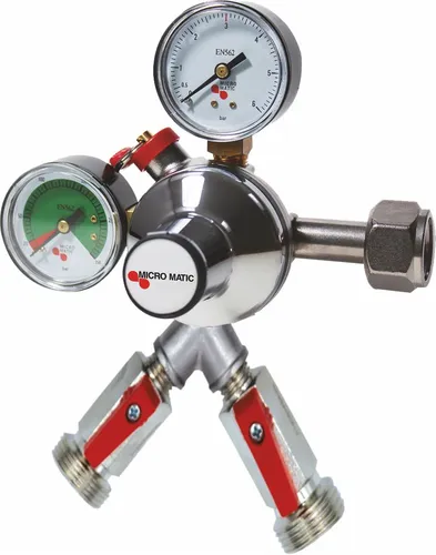 CO² Druckminderer Micromatic 2leitig 3 bar Premium Plus von Micromatic