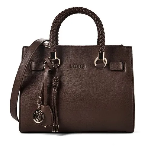 Liu Jo Manh Handtasche 27 cm braun TAS069780 - Elegante Liu Jo Handtasche aus der Manh-Serie, gefertigt aus robustem Polyurethan. Mit praktischem Reißverschluss und inneren Taschen für optimalen Stauraum. Ideal für stilbewusste Frauen, die Funktionalität und Design schätzen.