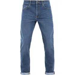 John Doe Classic Tapered Motorradjeans Herren - Dunkelblau, W32/L32 - Motorradhosen aus atmungsaktiver Baumwolle mit Protektoren für Knie und Hüfte. Ideal für alle Jahreszeiten und Cruiser-Stil, perfekt für stilbewusste Biker.