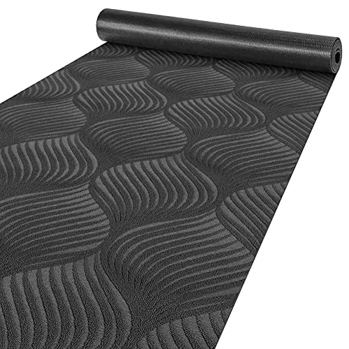 ANRO Läufer Flur Teppich Läufer Küchenläufer Küchenteppich Teppich Velours rutschfest waschbar für Flur, Schlafzimmer, Wohnzimmer, Küche Baker Grau 50 x 100cm