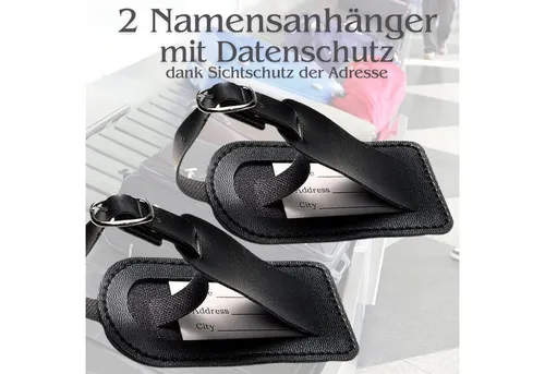 travelite Gepäckanhänger 2 Namensschilder, Kofferanhänger Adressanhänger