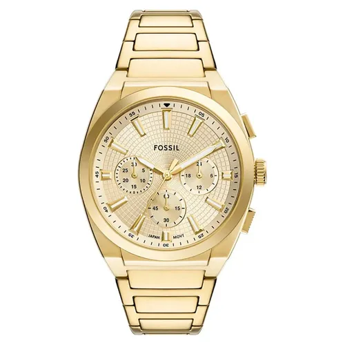 FOSSIL Herren Analog Quarz Uhr FS6119 - Elegante Armbanduhr mit kratzfestem Mineralglas und wasserdicht bis 50 m. Ideal für stilbewusste Herren, die Wert auf Präzision und Design legen.