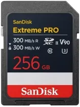 SanDisk SDXC Extreme Pro 256GB - Schnelle 300MB/s UHS-II - Speicherkarten für 8K-Videos und hochauflösende Fotos, professionell und effizient für kreative Projekte.