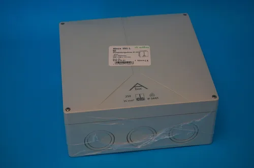 Spelsberg Abox350-L Verbindungsdose - Steckdosen- & Schalterteile, robuste Abzweigdose mit IP65 Schutzart, ideal für den Einsatz in feuchten Umgebungen und einfach zu montieren.