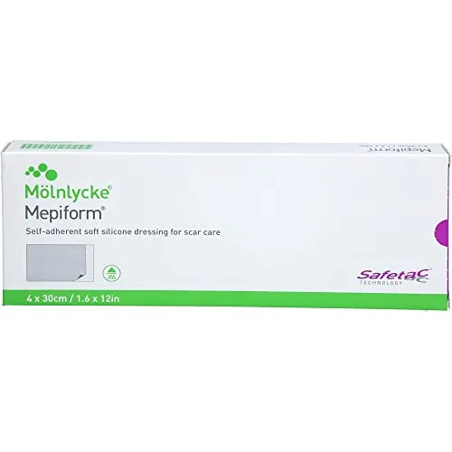 Mepiform 4x30 cm Verband - Flexibler Wundverband - Erste-Hilfe-Heftpflaster & Verbandsmaterial, besonders hautfreundlich und ideal zur Narbenbehandlung.