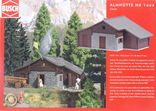 Busch 1444 Almhütte Spur H0 in OVP - NEU