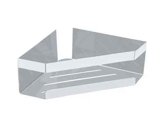 Schöner Wohnen Duschablage Meleto, Edelstahl, eckig - Badablage aus Edelstahl, stilvolles Duschregal in eckiger Form, ideal für eine ordentliche und moderne Badezimmergestaltung.