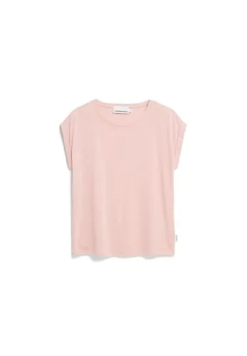 ARMEDANGELS Damen T-Shirt aus Tencel™ Lyocell Mix JILAANA Regular Fit Rosalilly L