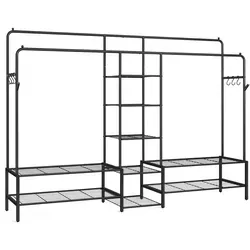 SONGMICS Kleiderständer Schwarz von SONGMICS