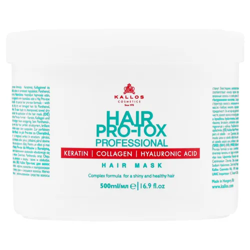 Kallos Pro-Tox Haarmaske 500ml feuchtigkeitsspendend, regenerierend, parabenfrei