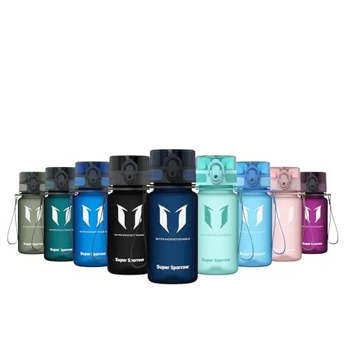 Super Sparrow Trinkflasche in blau von Super Sparrow