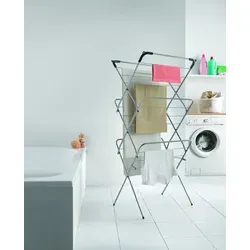 Produktbild Tomado Metaltex Concerto Wäscheständer 14 Meter Silber mit Kleiderbügel-Haken