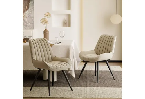 HawthyHome Esszimmerstuhl Set – Moderne Polsterstühle mit Ergonomischer Rückenlehne