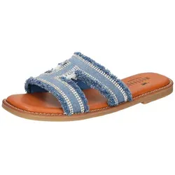 Mustang Pantolette Damen, Gr. 41, Jeansblau