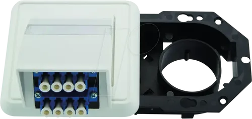 TELEGÄRTNER LWL Anschlussdose 2xLC QUAD-Kupplung von TELEGÄRTNER