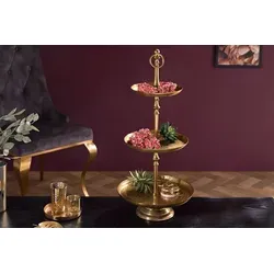 riess-ambiente Dekoetagere ORIENT 65cm gold (1 St), Metall · Küche · Wohnzimmer · Obst · Schmuck goldfarben 30 cm x 65 cm x 30 cm
