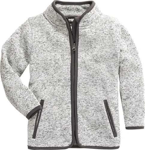 Playshoes Fleece-Jacke Unisex Kinder - Grau Strickfleece, 152 - Funktionsjacke aus atmungsaktivem Fleece für optimalen Wärmeschutz und Tragekomfort. Ideal für drinnen und draußen, mit praktischen Reißverschlusstaschen und Oeko-Tex zertifiziert.