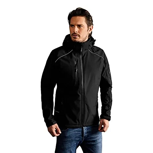 Softshell Jacke Herren, Schwarz, XL