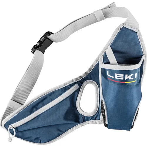 Leki Drink Hüfttasche - Praktischer Trinkflaschengürtel in Blau - Hüfttaschen für aktive Menschen, mit Leki Print und ideal für unterwegs, um jederzeit hydratisiert zu bleiben.