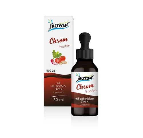 Liposomale Chrom Tropfen hochdosiert - 30.000μg pro Packung - Hochdosierte Chrom Tropfen für die tägliche Einnahme, hergestellt mit natürlichem MCT Öl. Ideal zur Unterstützung der Ernährung. Eine Flasche enthält 30.000 μg Chrom.