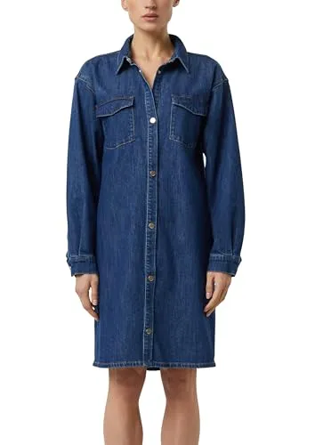 Produktbild Comma Kurzes Denim-Hemdblusenkleid im Loose Fit