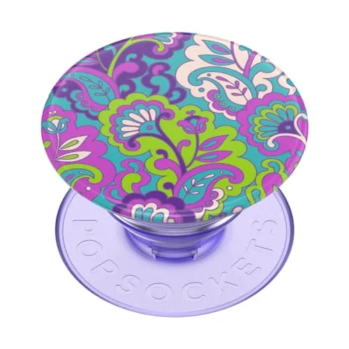 PopSockets: PopGrip - Ausziehbarer Sockel und Griff mit einem Austauschbarem Top für Smartphones und Tablets - Purple Kamp