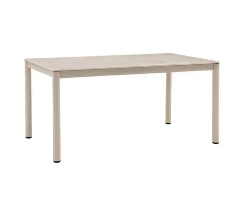 House Nordic Gartentisch Asta 90x160 cm sandfarben - Der stilvolle Asta Gartentisch 90x160 cm in sandfarben bietet großzügigen Platz für gesellige Runden im Freien und sorgt für eine elegante Atmosphäre in Ihrem Garten.