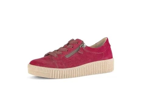 Gabor Damen Low-Top Sneaker - Merlot (Ambra), 40.5 EU - Damen-Sneaker mit Best Fitting Technologie für optimalen Komfort und eine perfekte Passform, ideal für den Alltag und Freizeit.