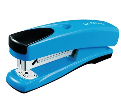 Q-Connect Plastic Stapler with Half Strip - Blue