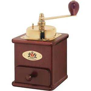 Zassenhaus Kaffeemühle Brasilia, manuell, mahagonifarben - Manuelle Kaffeemühle mit hochwertigem Kegelmahlwerk aus Spezialstahl, stufenlos einstellbar für perfekten Kaffeegenuss. Füllmenge von 50g, ideal für Aromaerhalt.