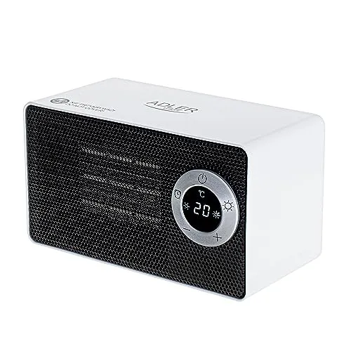 Keramik-Heizlüfter Adler 5905575900029 - Effizienter Heizlüfter mit LCD-Display, ideal für schnelle Wärme und komfortable Nutzung in jedem Raum.