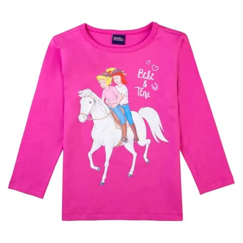 Bibi & Tina Langarmshirt 82432 pink, Größe 98, 3 Jahre