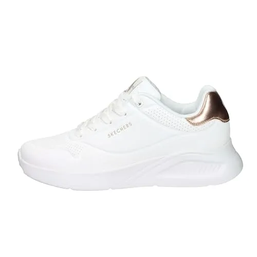 Skechers Sneaker Weiß 40 EU - Stylische Sneaker in Größe 40, aus hochwertigem Synthetik und Wolle, ideal für den täglichen Gebrauch und bequemes Tragen.